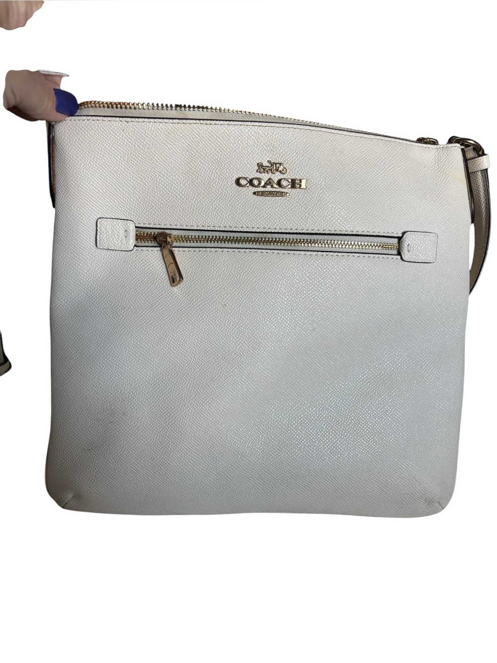Coach Rowan File Bag, Off White